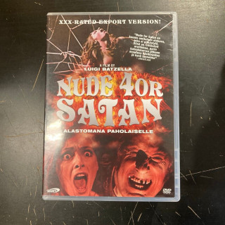 Nude For Satan DVD (VG/M-) -kauhu/erotiikka-